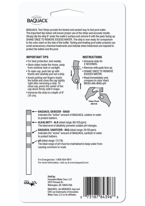 BAQUACIL 4-Way Test Strips