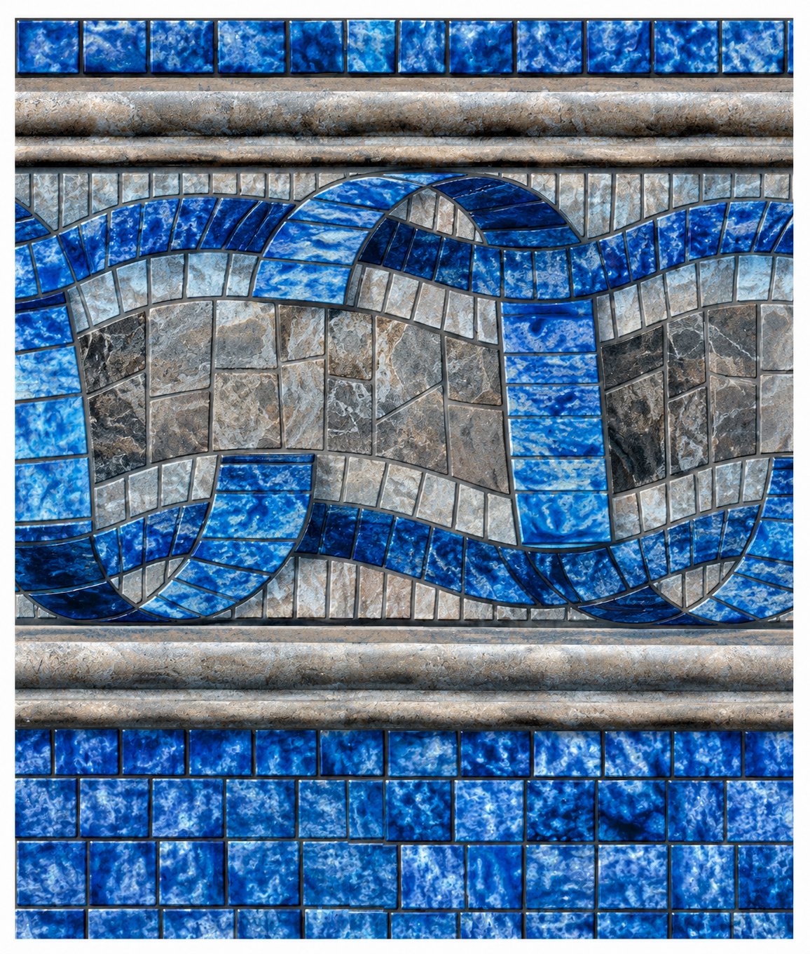 GROTTO 4000 SERIES - 20 MIL 52''/54'' FULL PRINT E-Z CLIP LINER